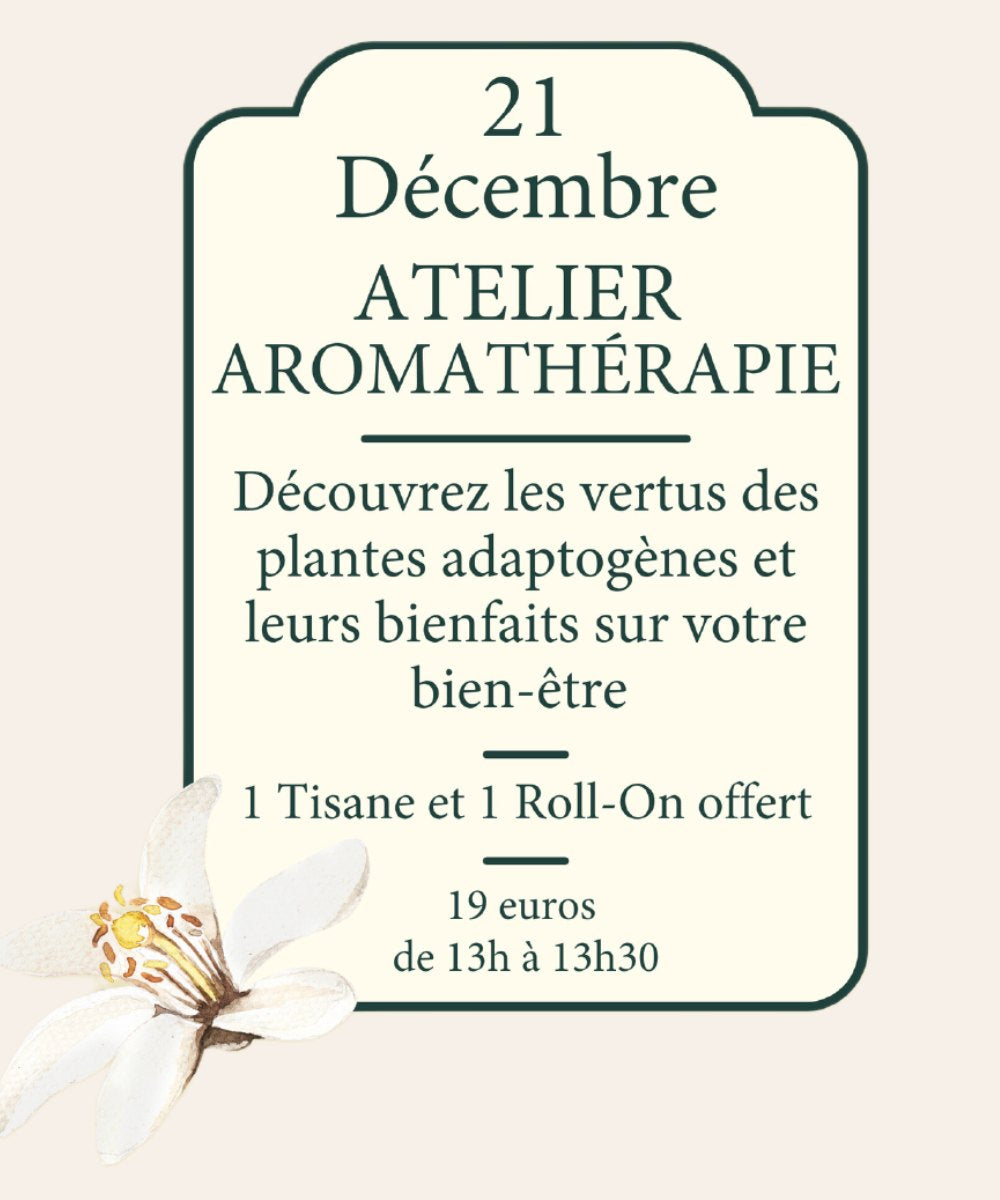 Atelier Aromathérapie 21/12 - 30mins
